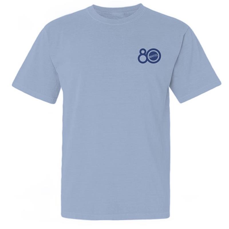 Mattel 80th Logo Blue T-Shirt