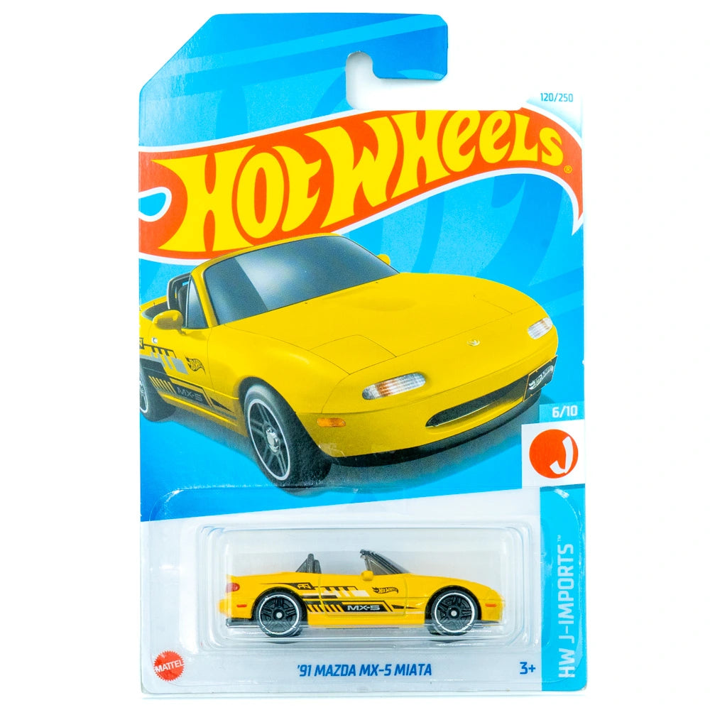 Hot Wheels '91 Mazda MX-5 Miata geel VS |