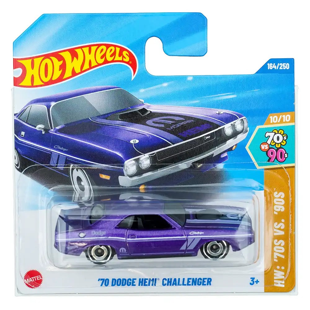 Hot Wheels '70 Dodge Hemi Challenger Ljubičasti |