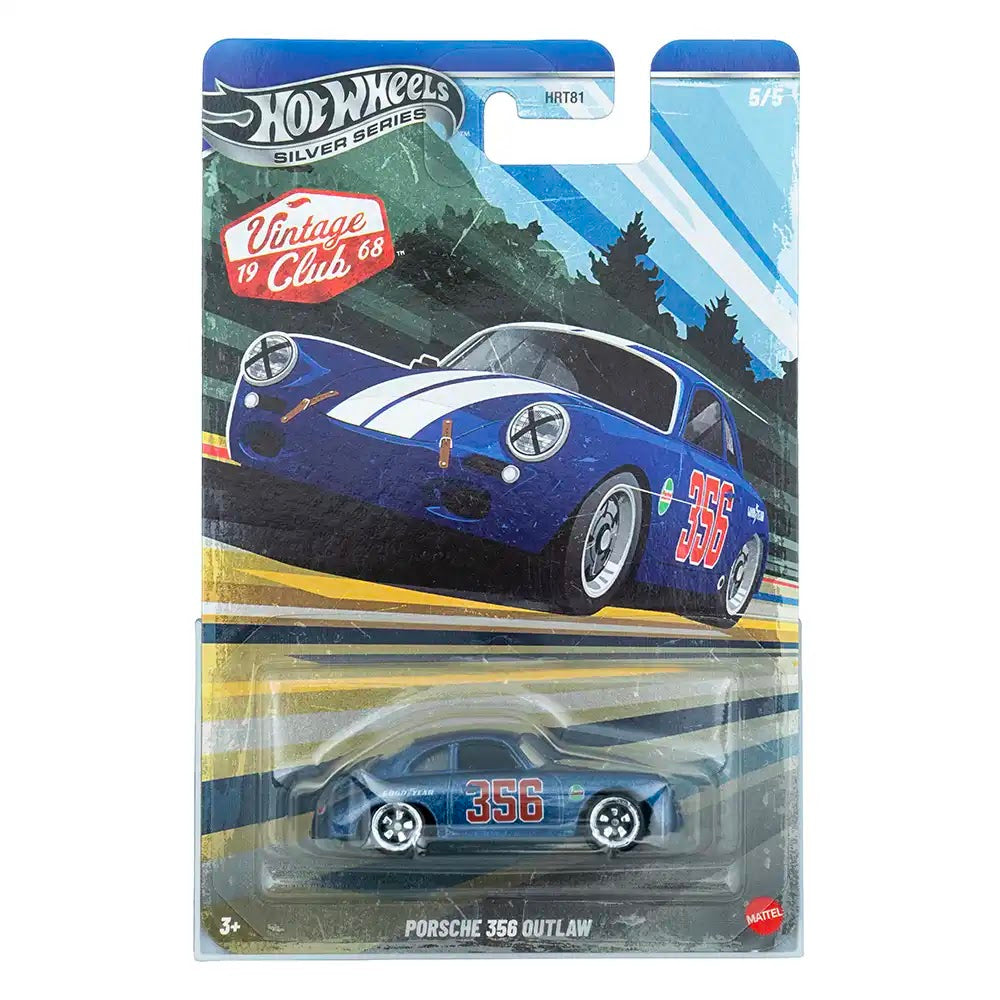 Hot Wheels Silver Series Porsche 356 Outlaw Plavi | Vintage Club 1968 (5/5)