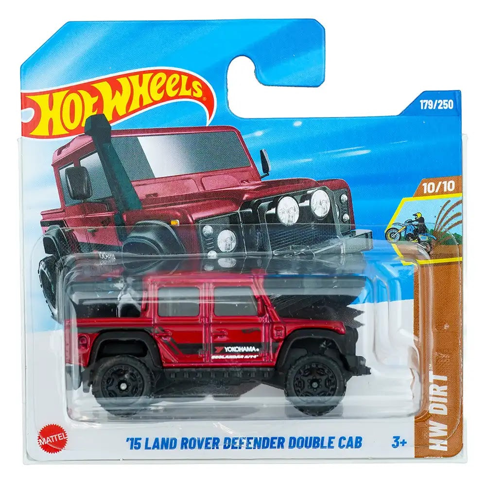 Hot Wheels '15 Land Rover Defender Double Cab Crveni |
