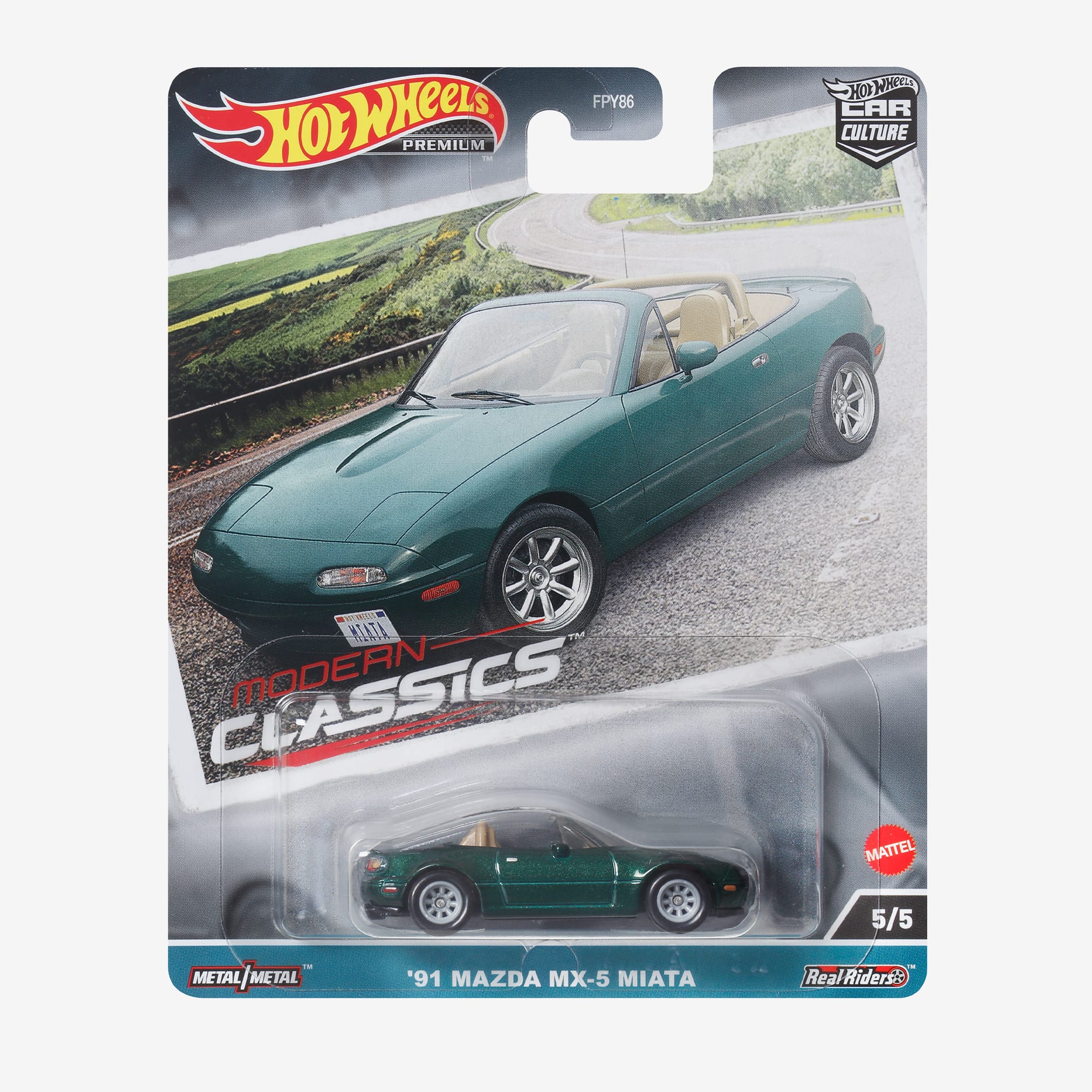Hot Wheels Premium Car Culture Modern Classics '91 Mazda MX-5 Miata