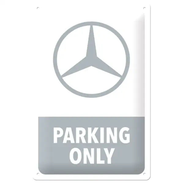 Metalen wandbord Mercedes-Benz Parking Only 20x30 cm | Nostalgic-Art